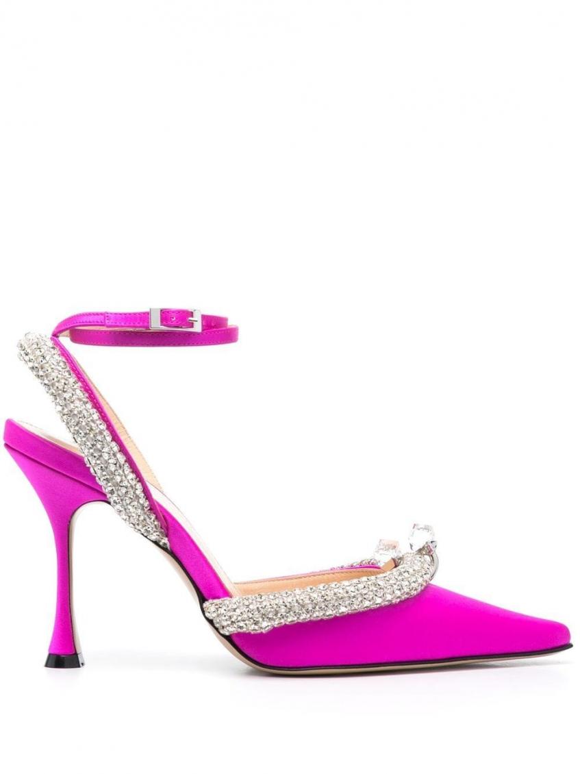 Fuchsia Crystal Embellished Pumps 2
