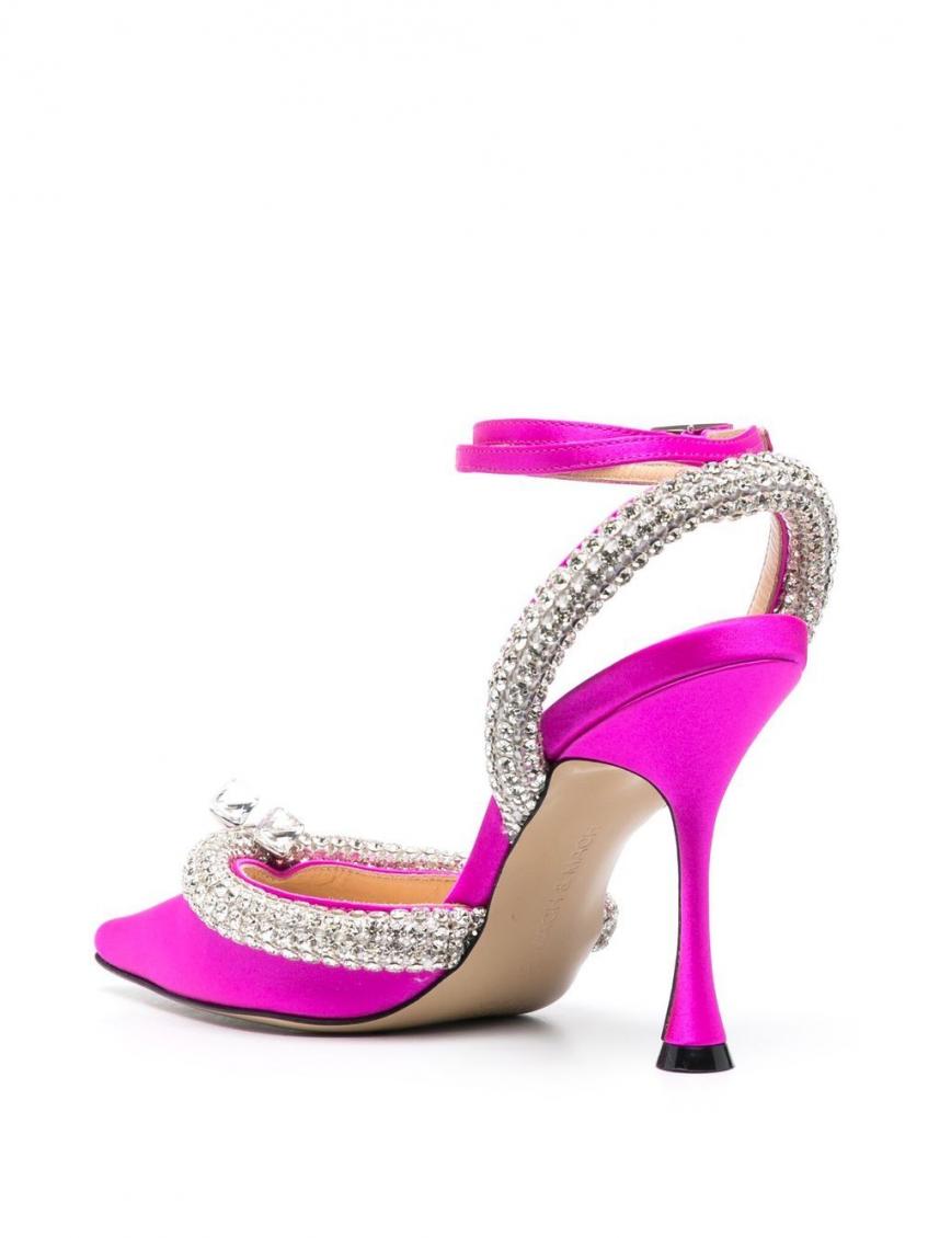 Fuchsia Crystal Embellished Pumps 3