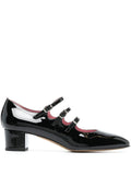 Black Leather Pumps 1
