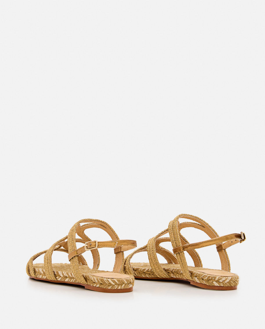 Golden Slingback Sandals 3