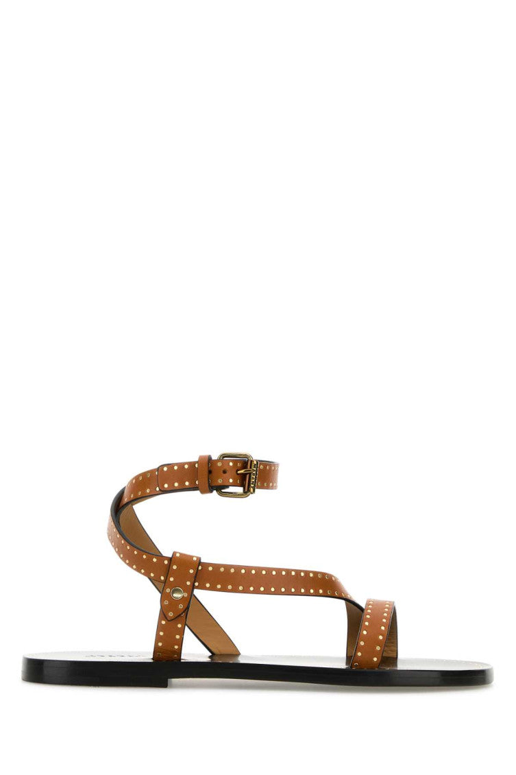 Brown Ankle Strap Sandals 1