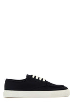 Navy Blue Lace Up Sneakers 1