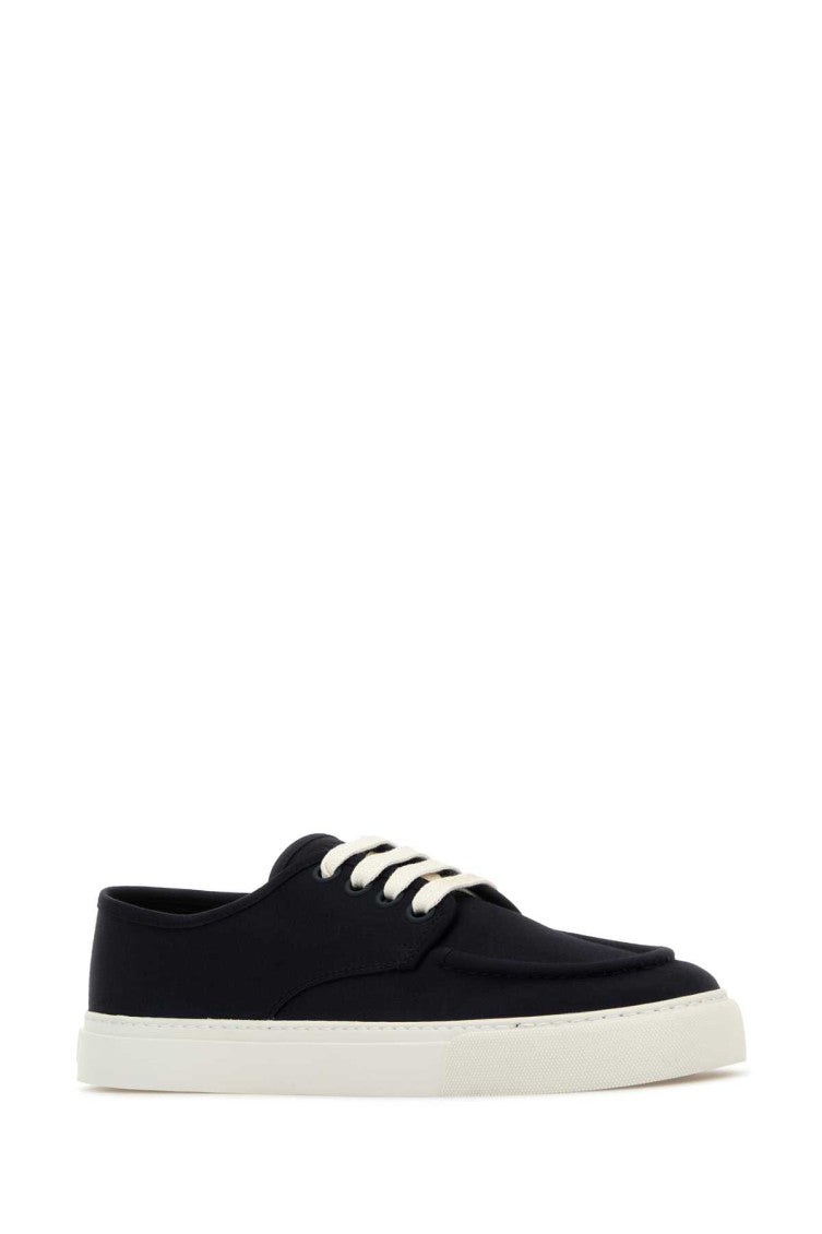 Navy Blue Lace Up Sneakers 2
