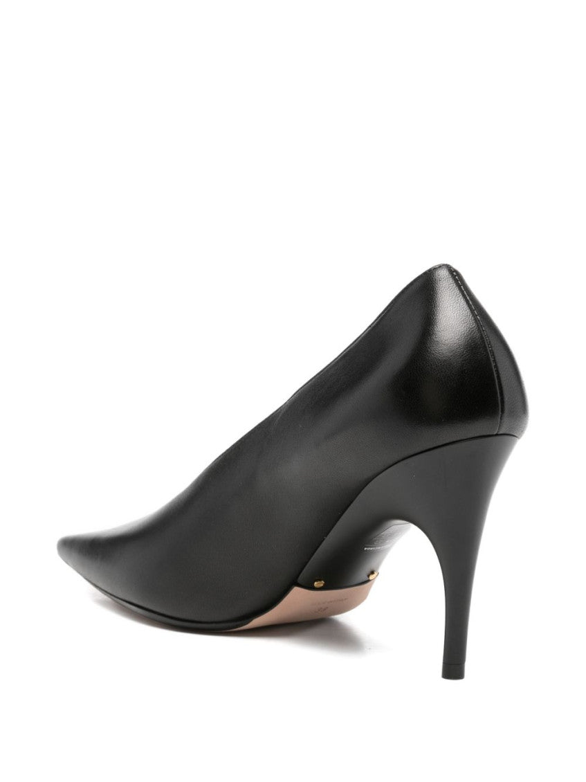 Black Leather Pumps 2