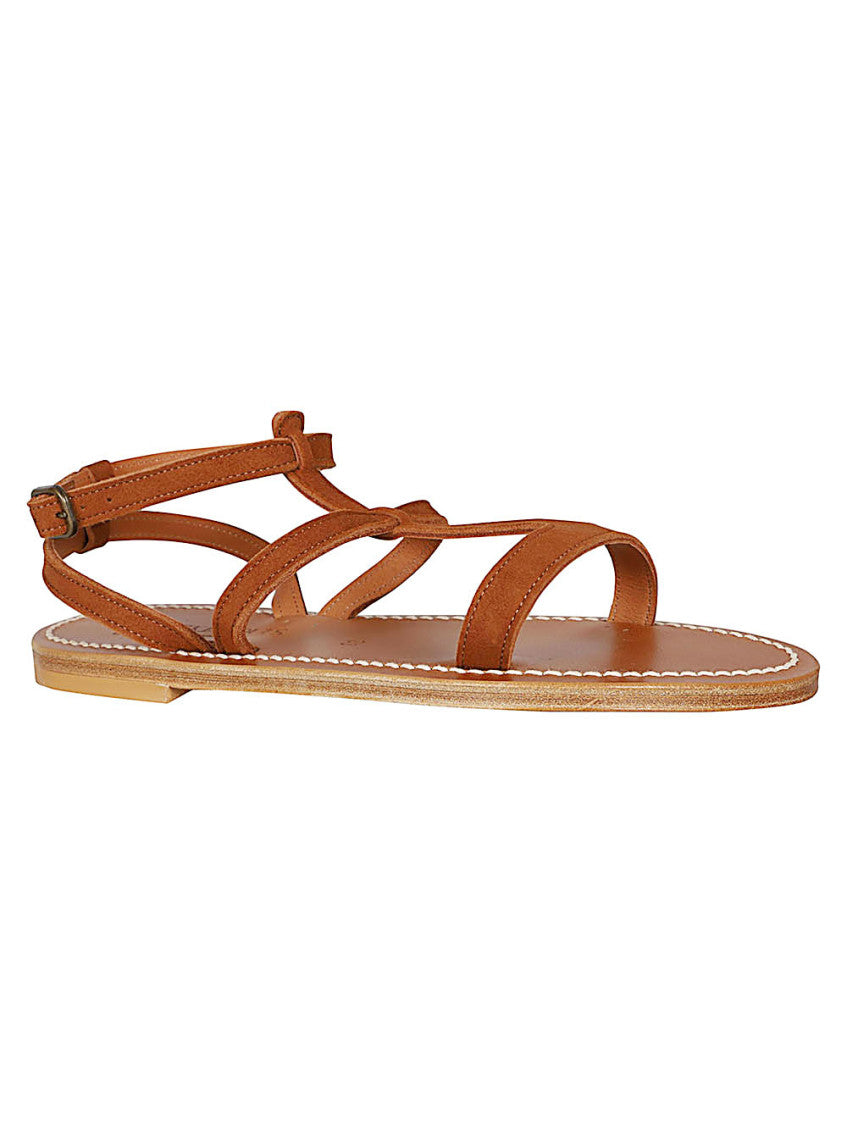 Brown Arelate Leather Sandals 2