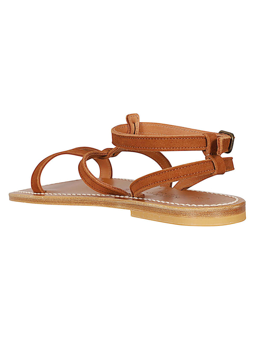 Brown Arelate Leather Sandals 3