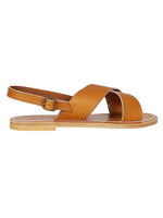 Brown Osorno Leather Sandals 1