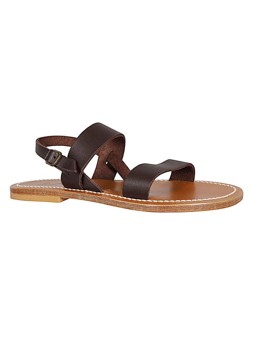 Brown Barigoule Leather Sandals 2