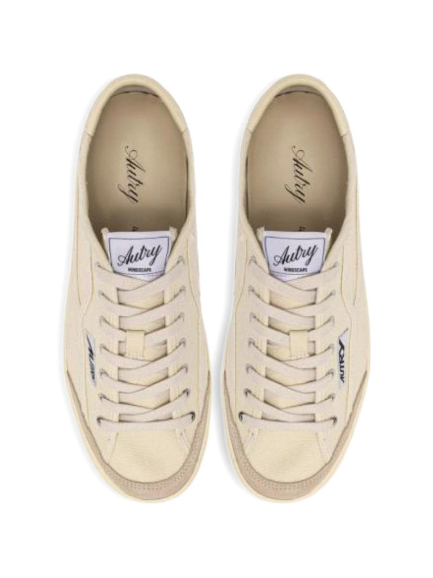 Beige Lace-up Sneakers 2