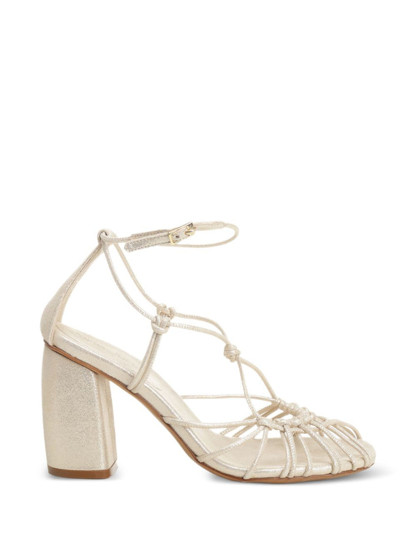 Platinum Round-toe Heels 1