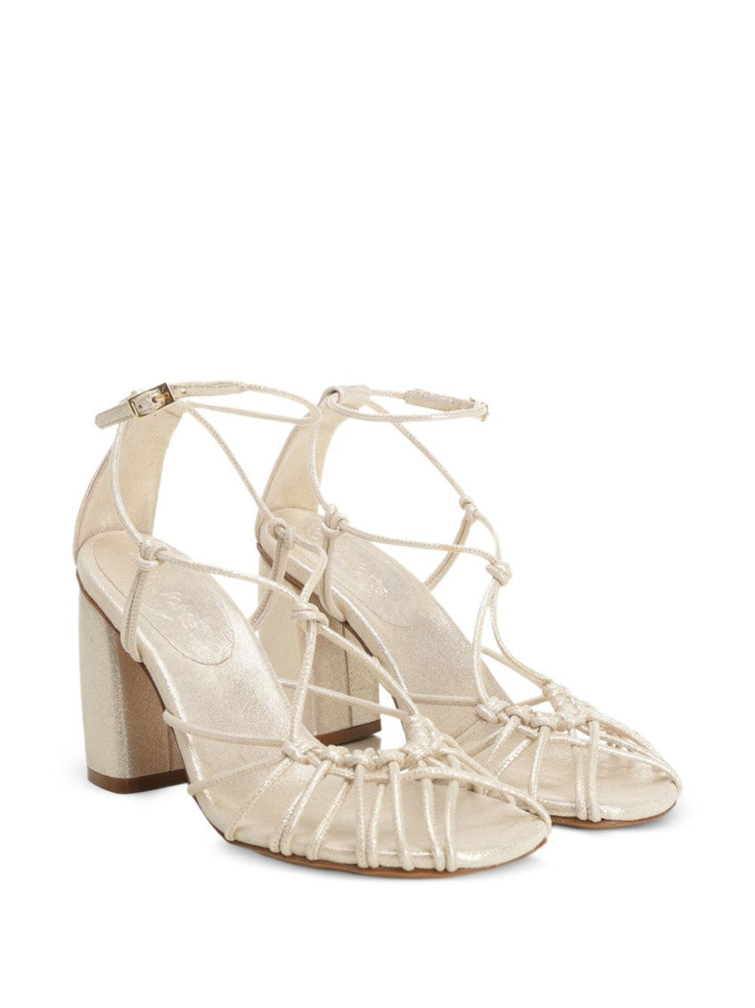 Platinum Round-toe Heels 4