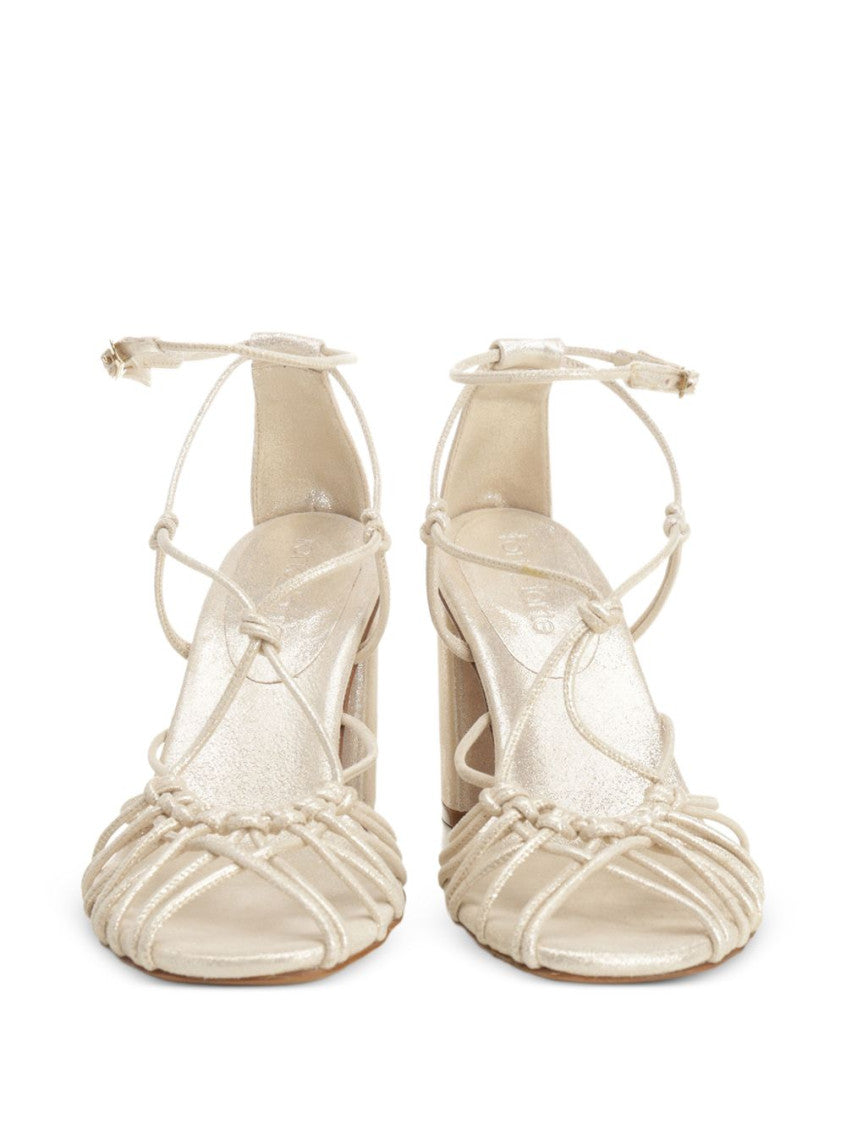 Platinum Round-toe Heels 5