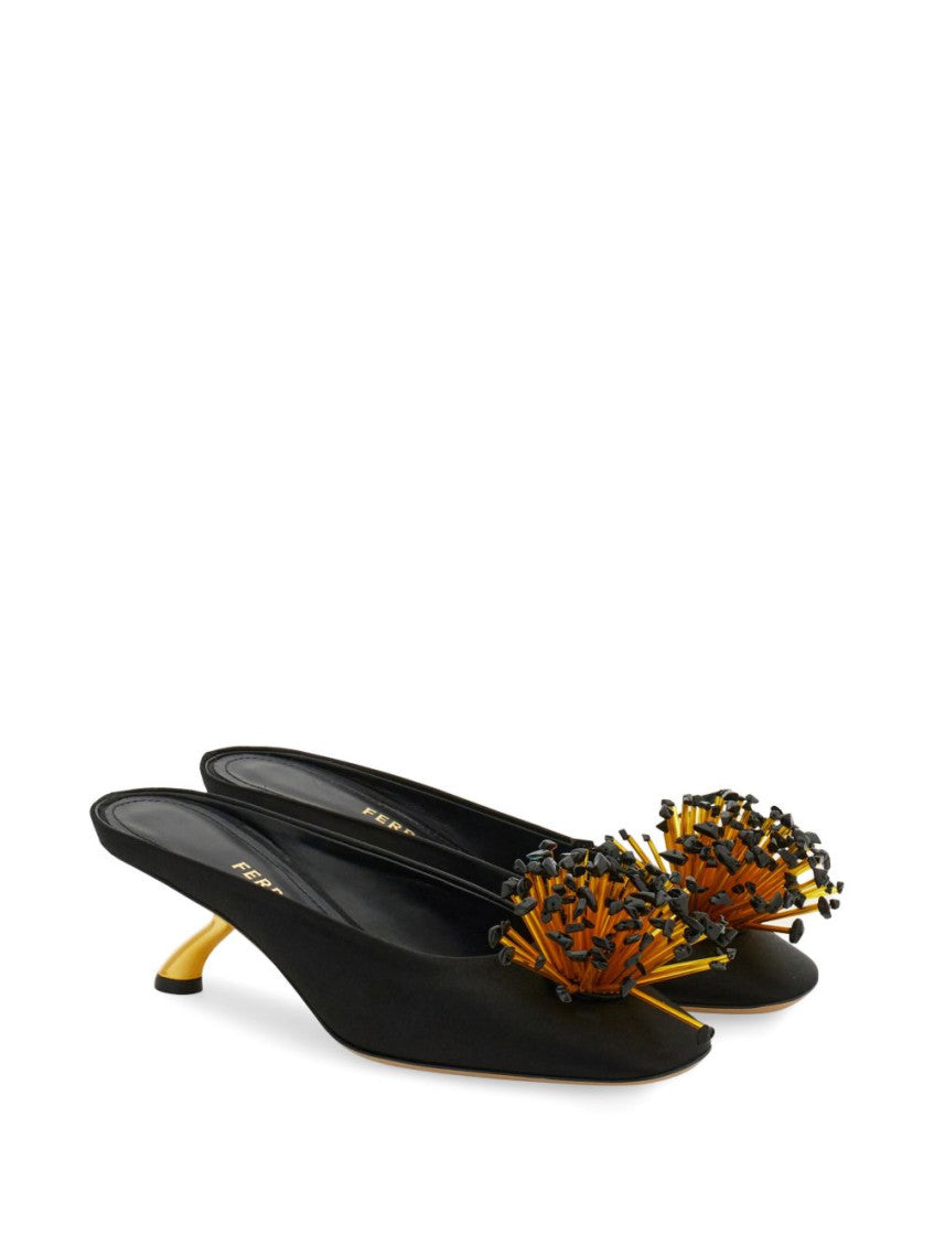 Black Slip-on Mules 2