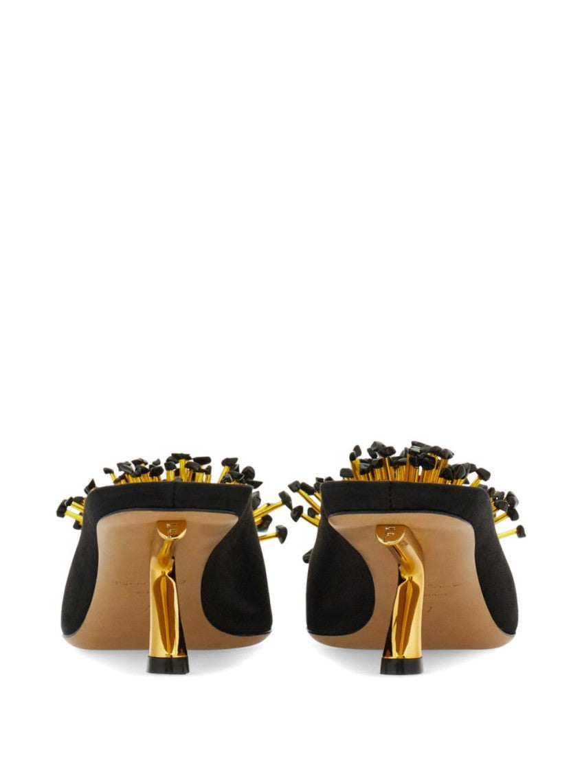 Black Slip-on Mules 3