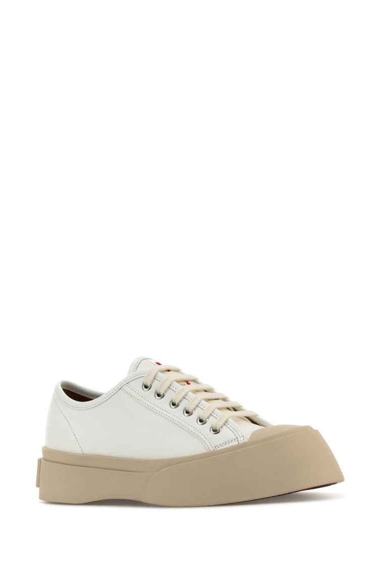 White Leather Pablo Sneakers 2