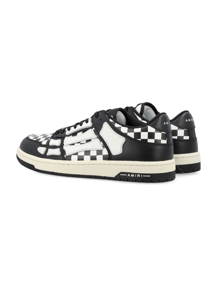 Black Checkered Low Top Sneakers 4