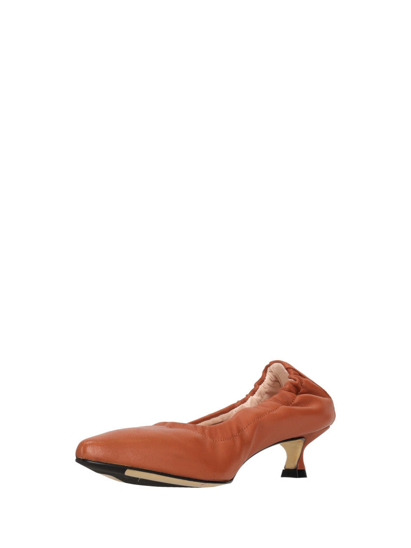 Brown Slip On Pumps 3