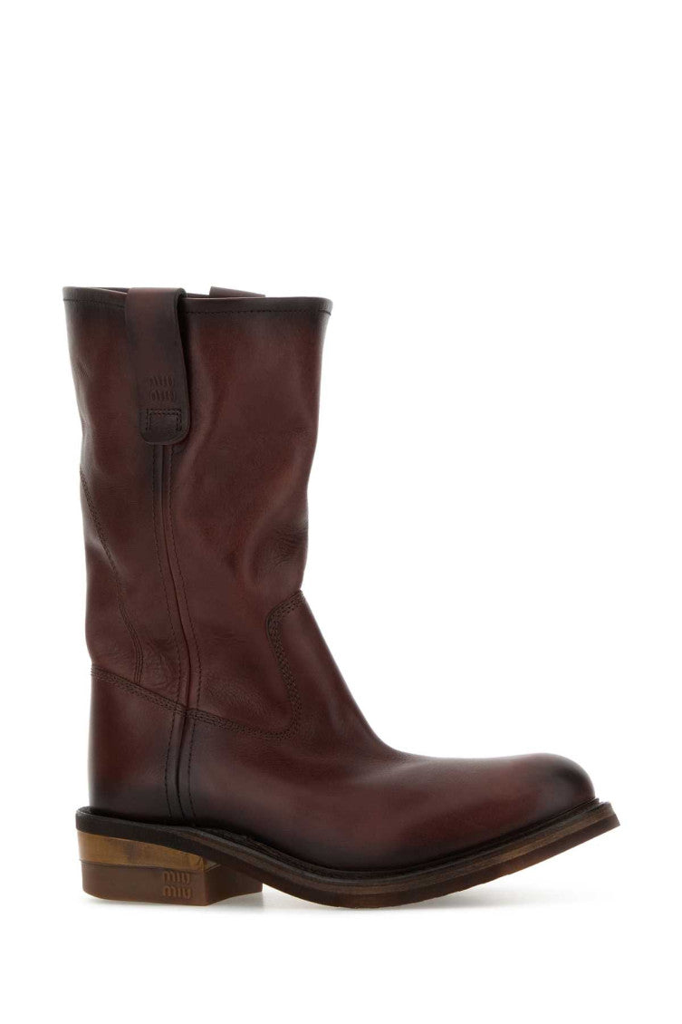 Brown Solid Stivaletti Boot 2