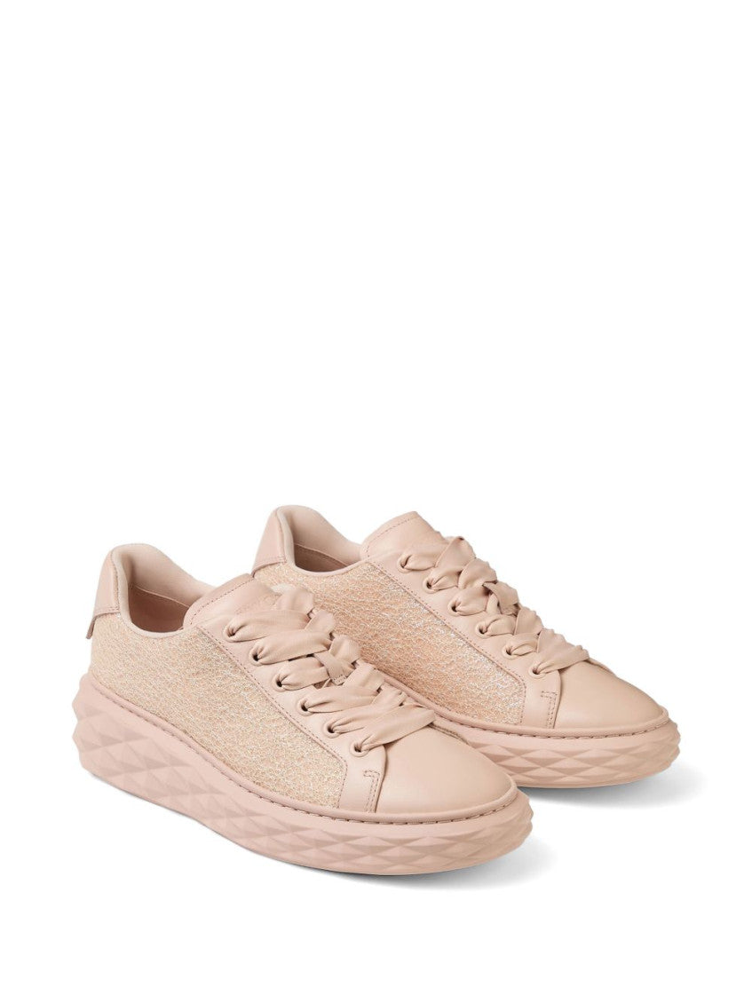 Pink Lace Up Sneakers 2