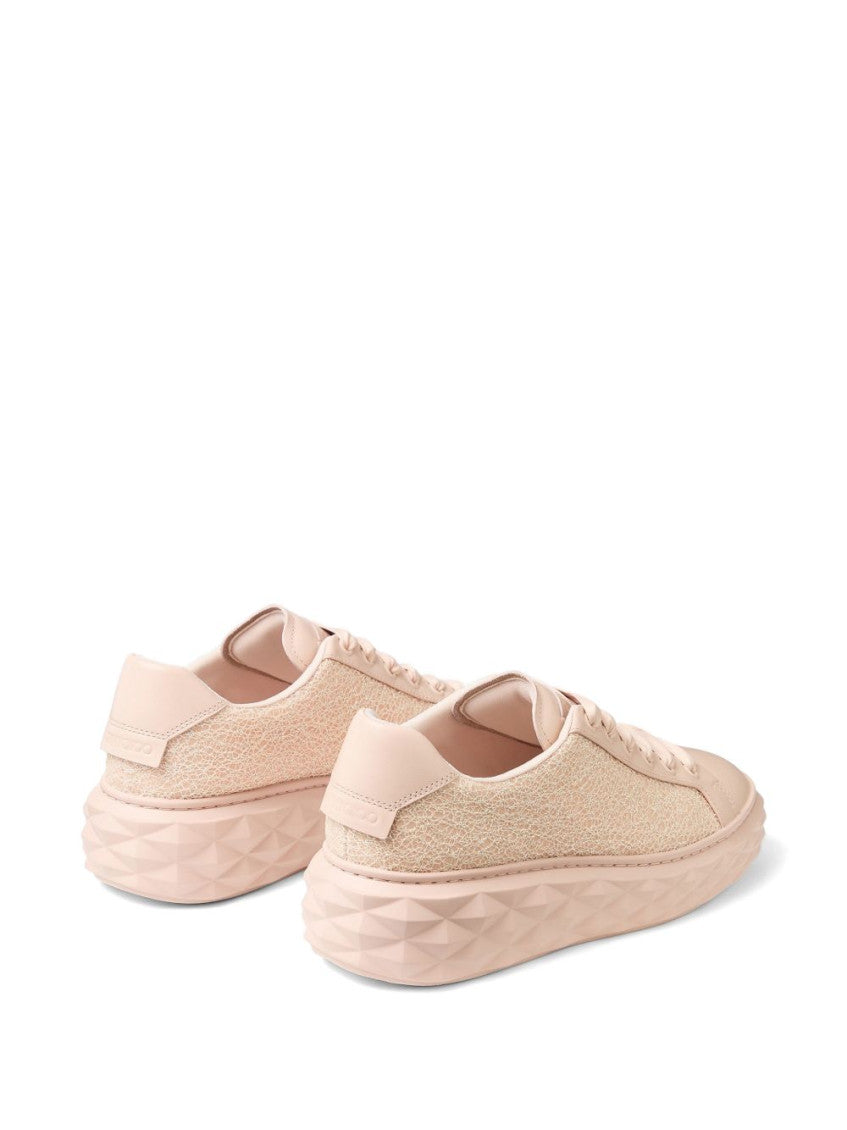 Pink Lace Up Sneakers 3