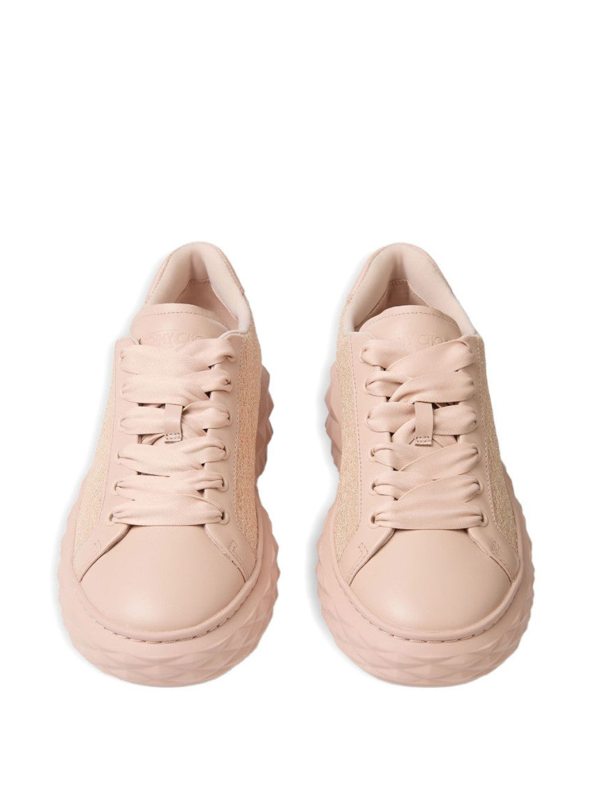 Pink Lace Up Sneakers 5