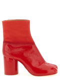 Red Solid Tabi Boots 1