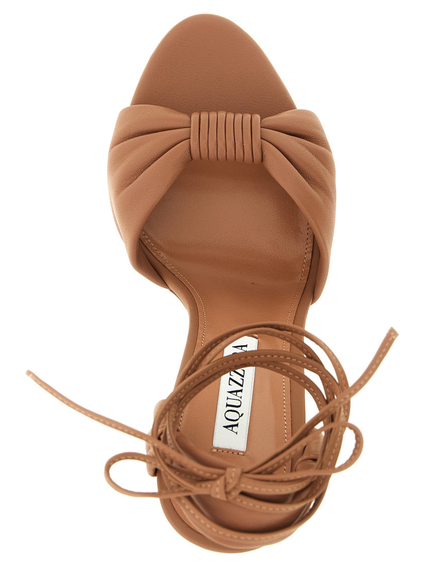 Beige Ankle Strap Heels 4