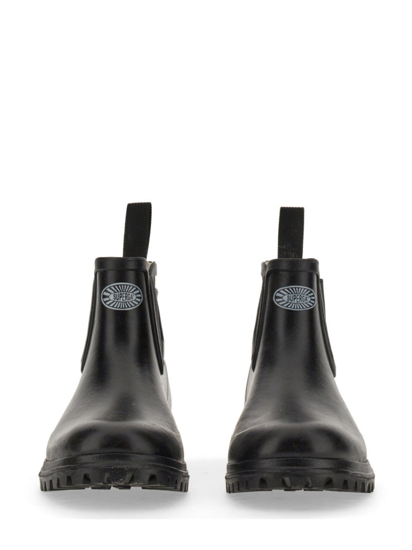 Black Solid Round Toe Boot 2