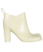 Off White Solid Shine Boots 1