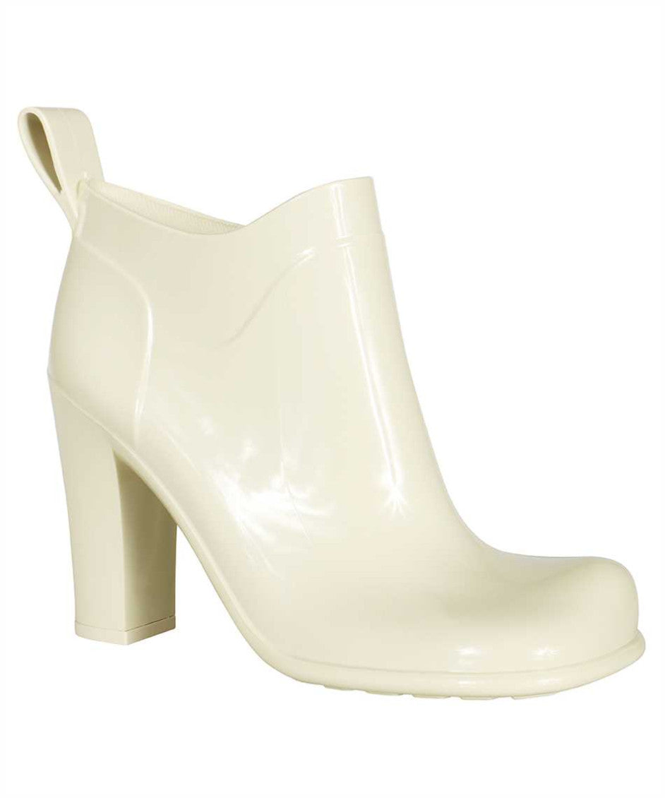 Off White Solid Shine Boots 2
