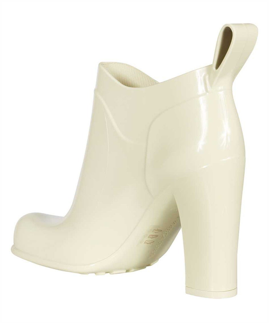 Off White Solid Shine Boots 3