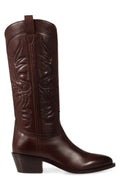 Brown Embroidered Boots 1