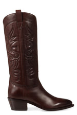 Brown Embroidered Boots 1