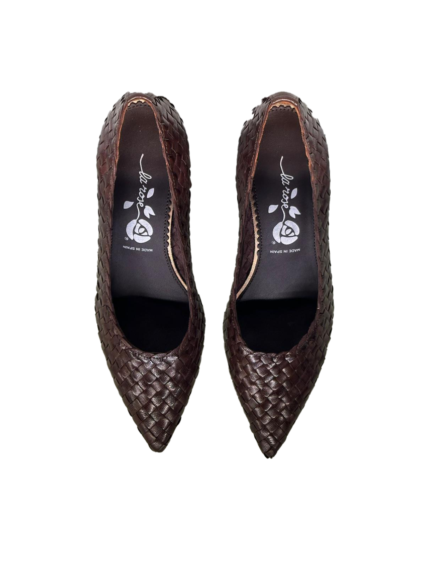 Brown Slip On Pumps 3