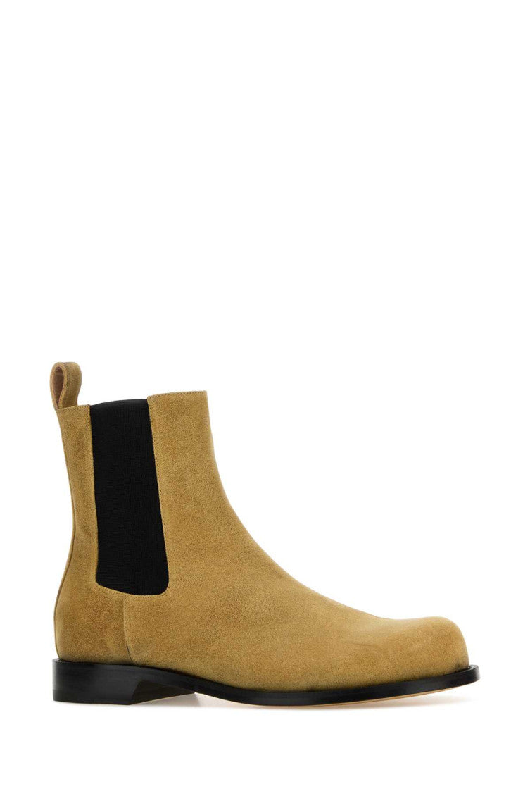Beige Solid Chelsea Boots 2