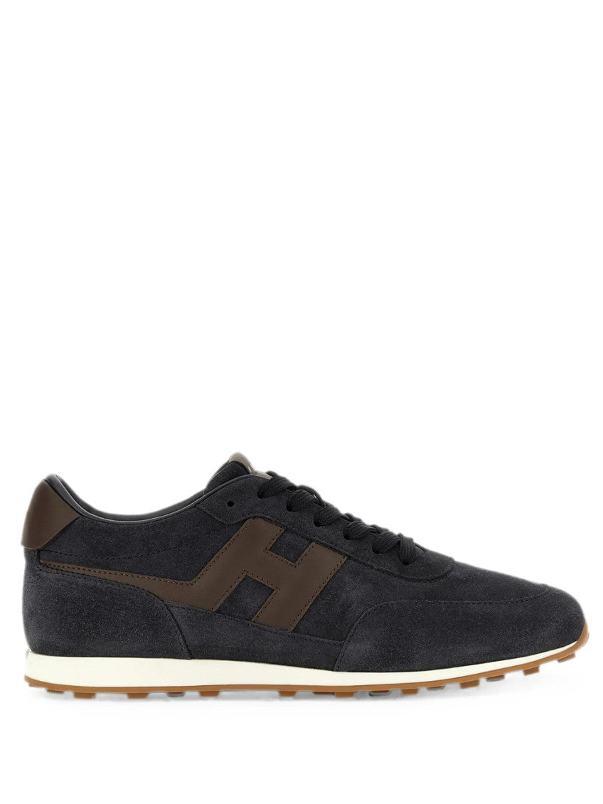 Brown Color Block Sneakers 1