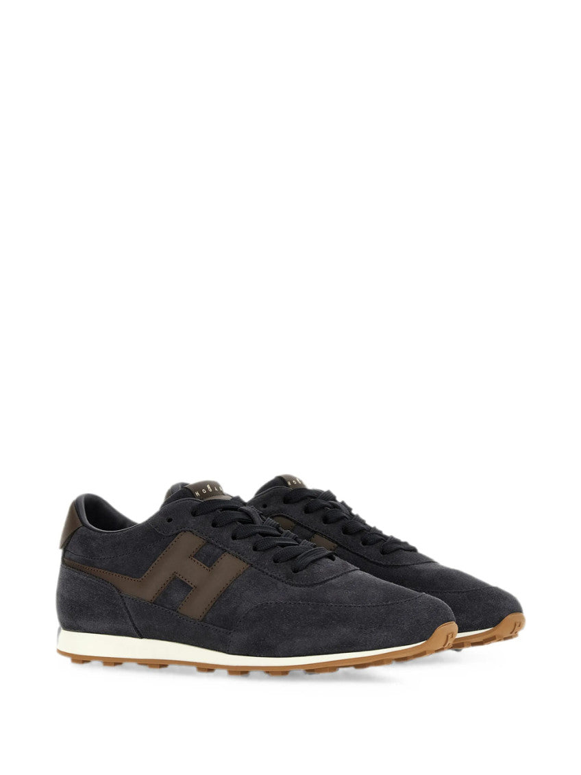 Brown Color Block Sneakers 2