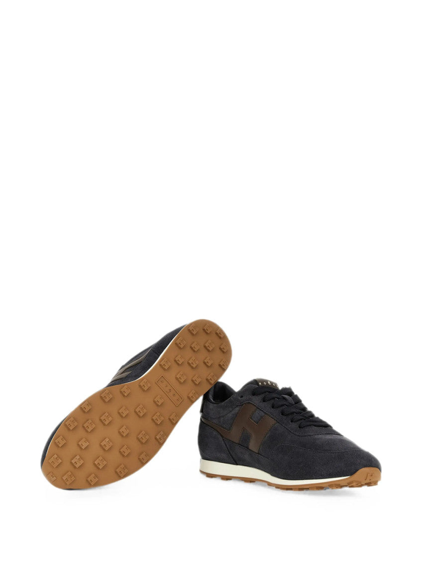 Brown Color Block Sneakers 3