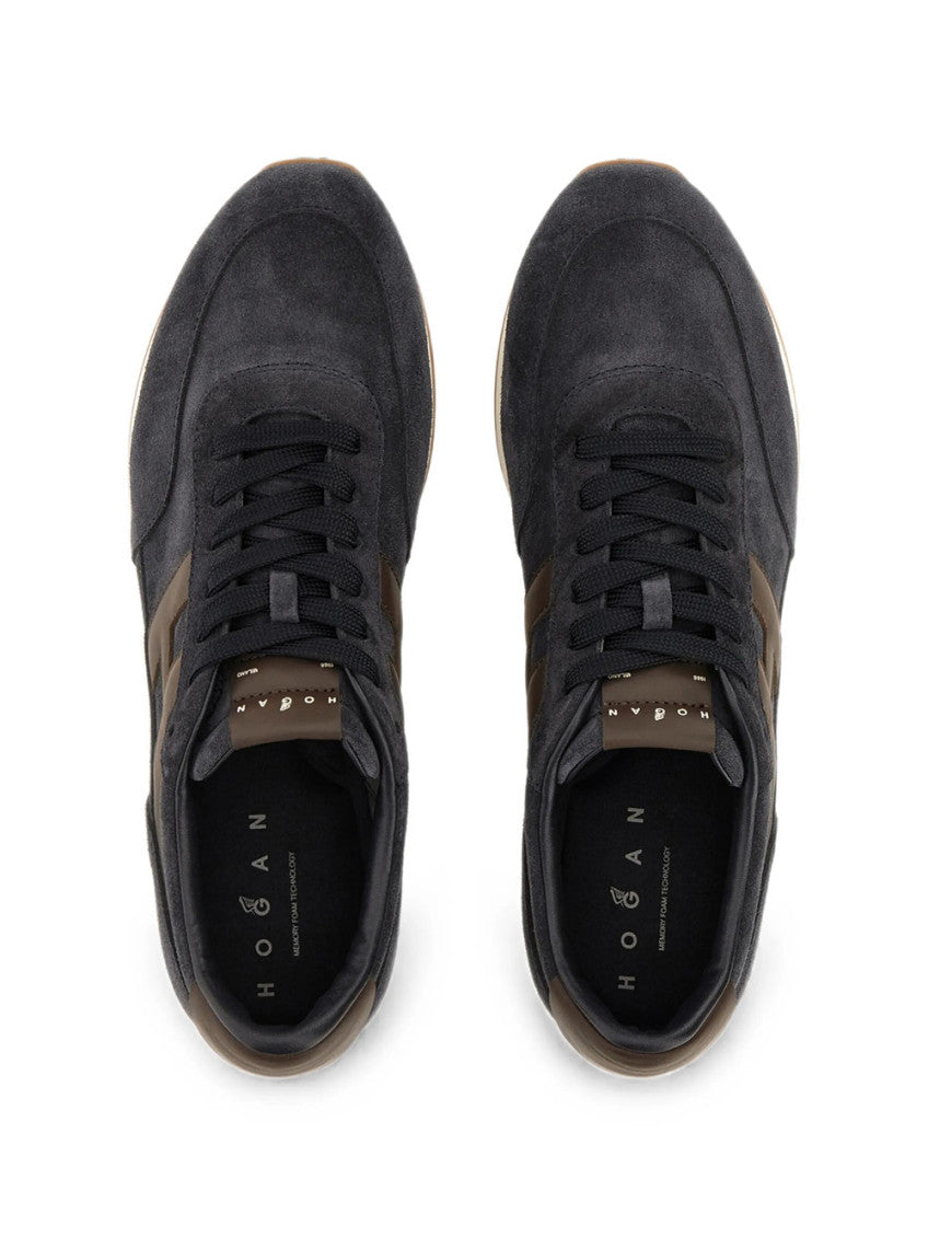 Brown Color Block Sneakers 4
