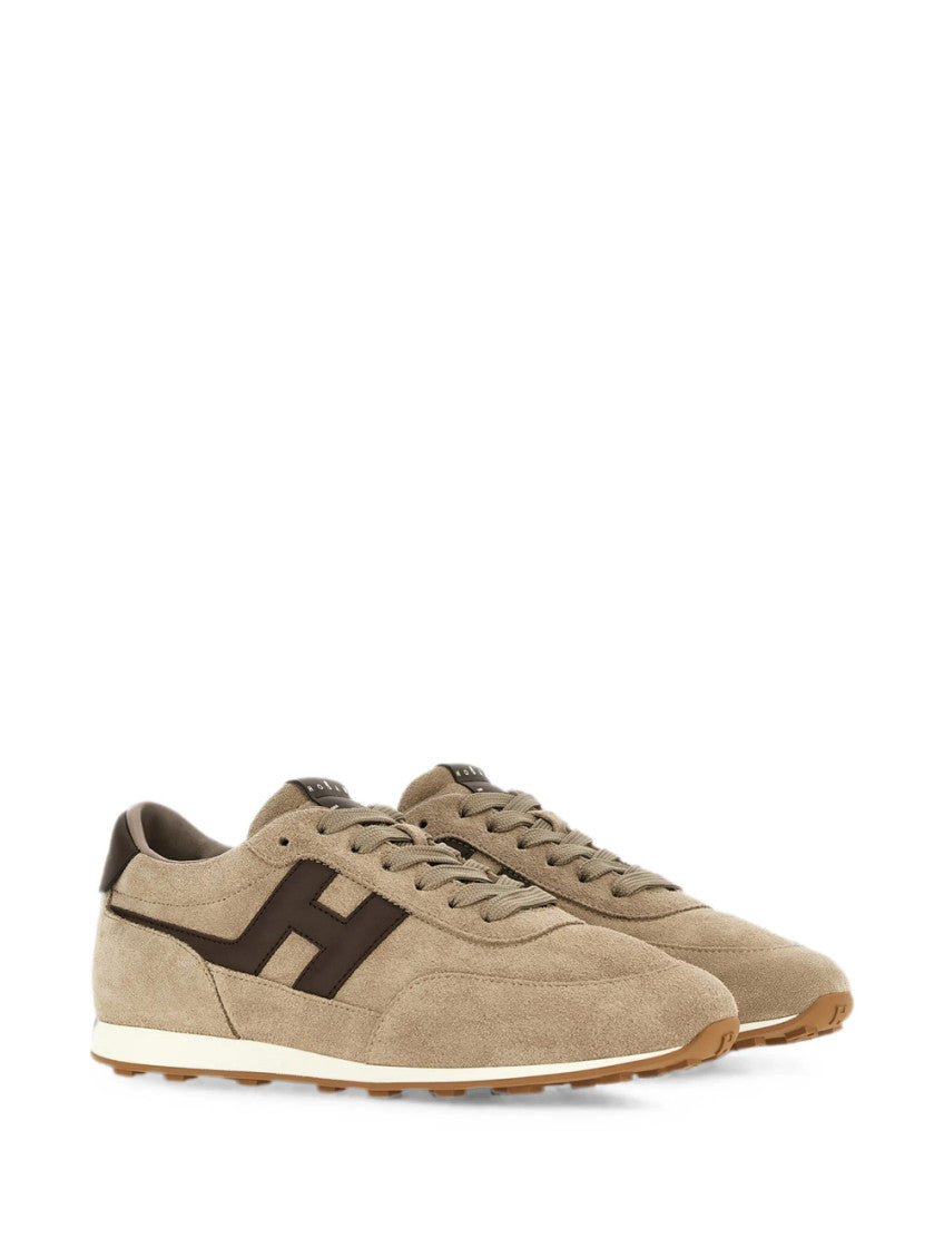 Beige Logo Sneakers 2