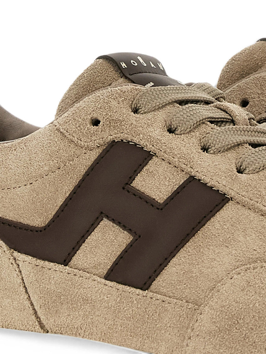 Beige Logo Sneakers 3