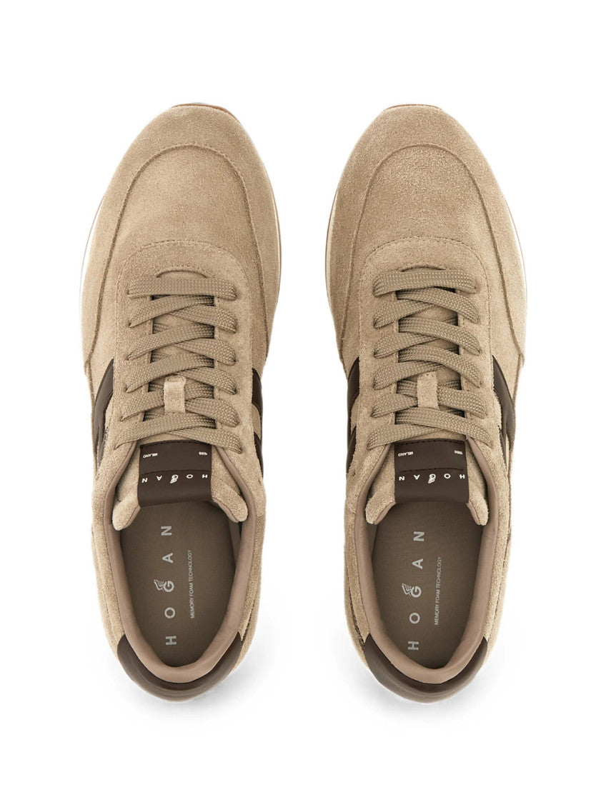 Beige Logo Sneakers 4