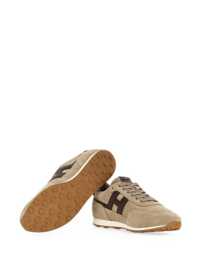 Beige Logo Sneakers 5