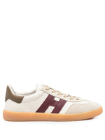 White Color Block Sneakers 1