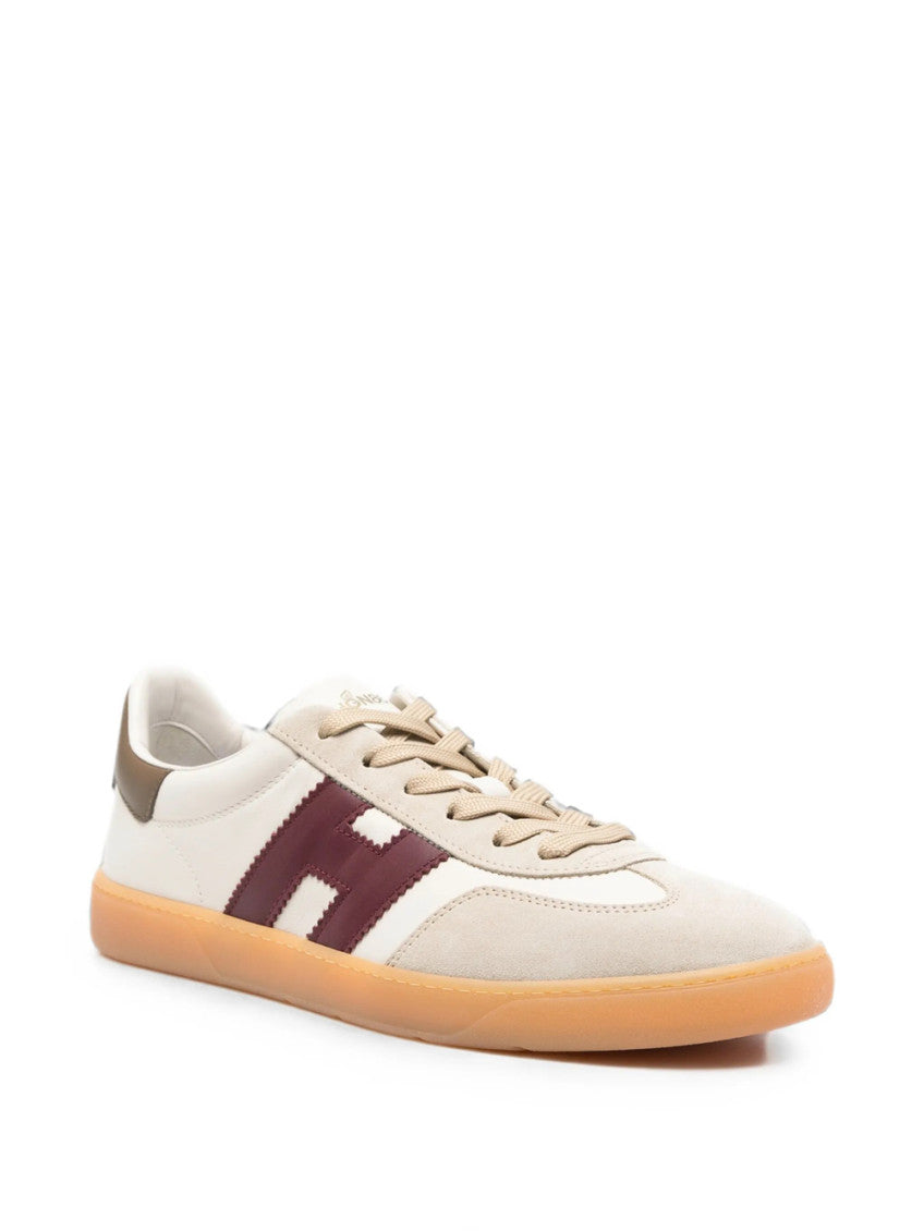White Color Block Sneakers 2