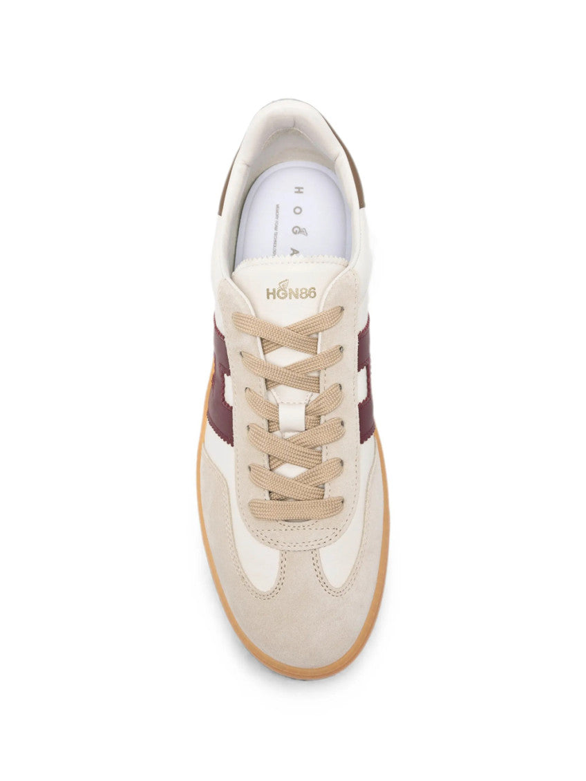 White Color Block Sneakers 3