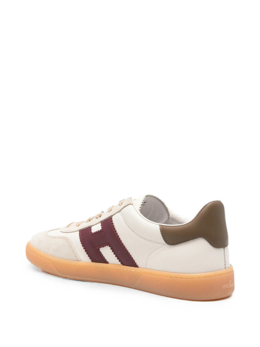 White Color Block Sneakers 4