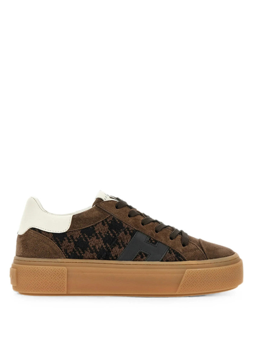 Brown Logo Sneakers 1