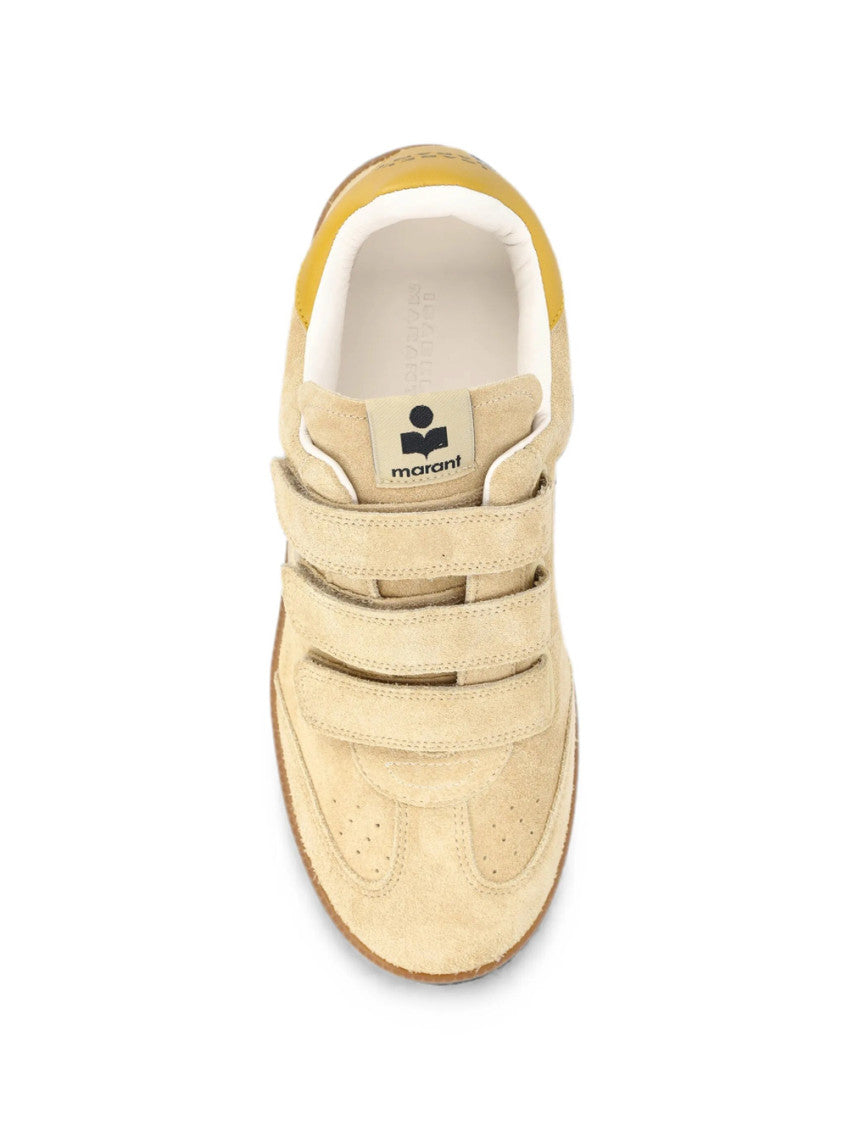 Beige Round Toe Sneakers 2