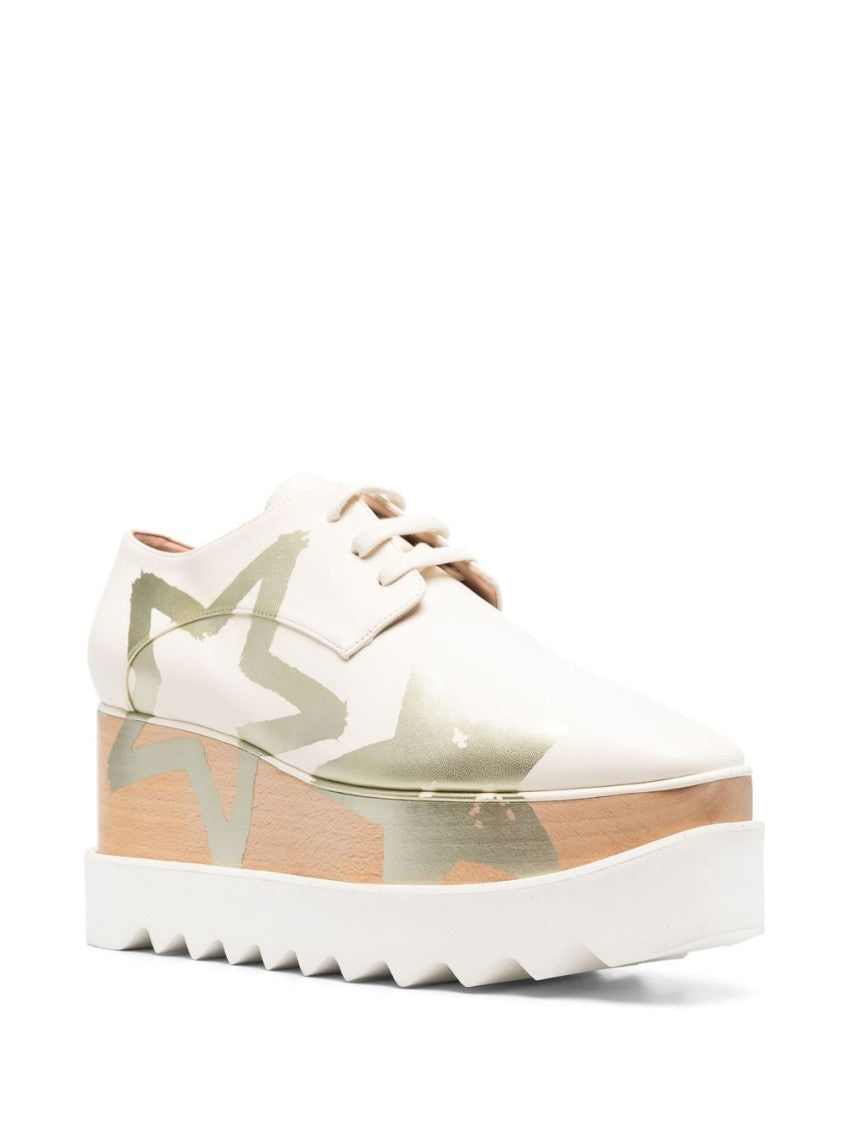 Beige Elyse Platform Sneakers 2